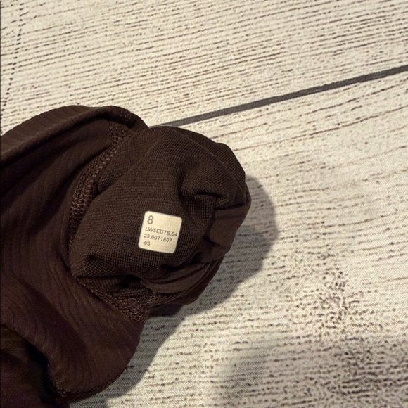 🍋Lululemon Align Ribbed High-Rise Pant 28" Size 8 Dark Brown Java?? W5EU7S🍋 - Picture 13 of 15